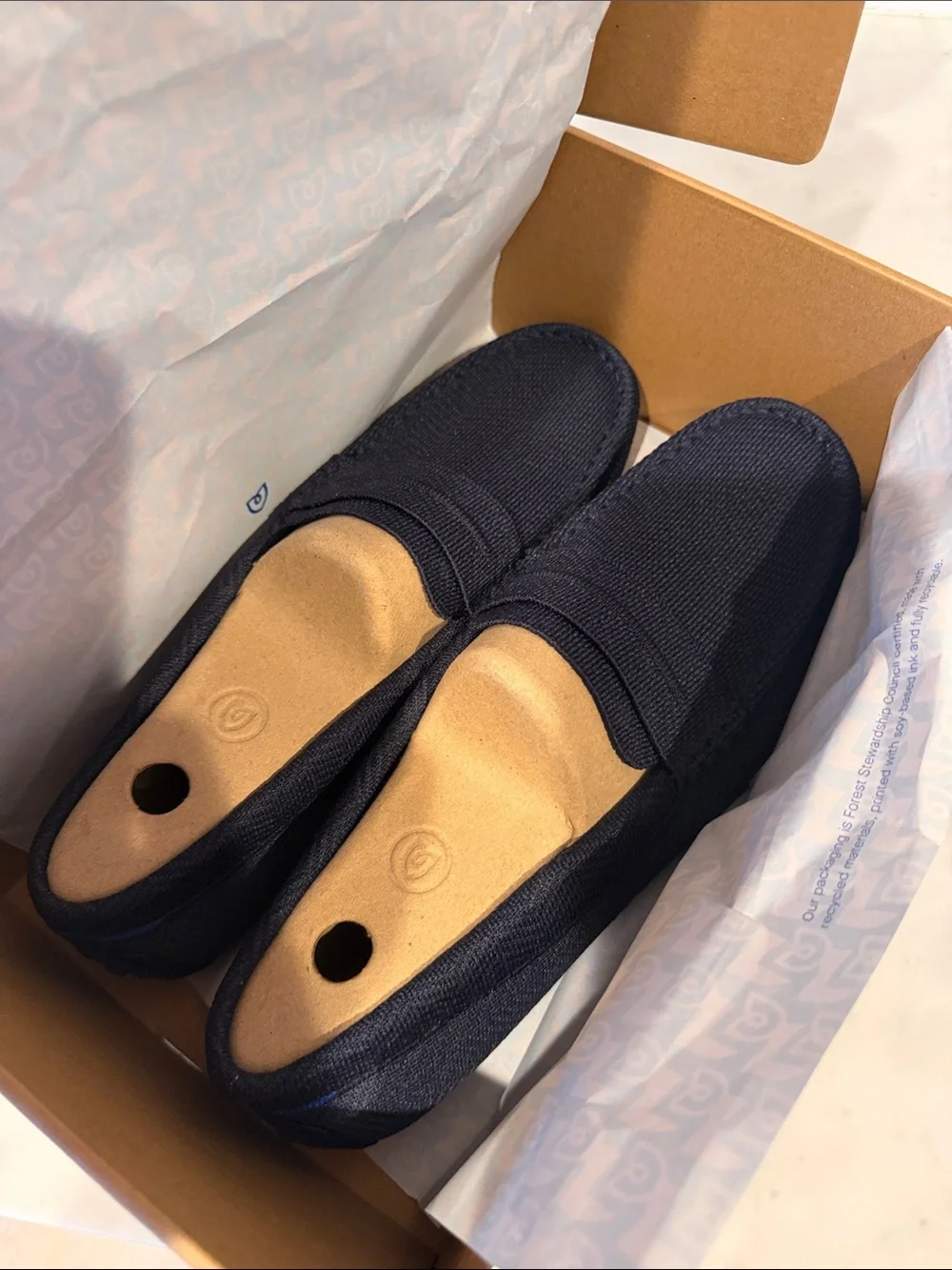 New in box!!! Rothy's Navy Herringbone Driving Loafer - US 11 (MENS)